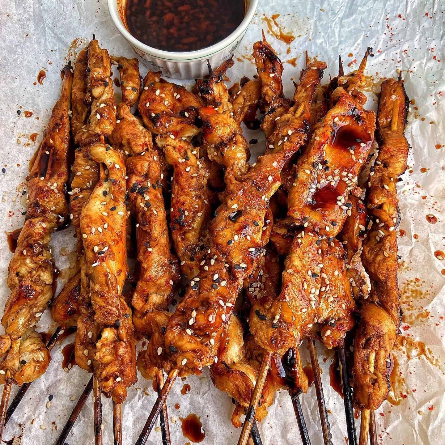 Spicy Korean Chicken On A Stick Feast With Safiya