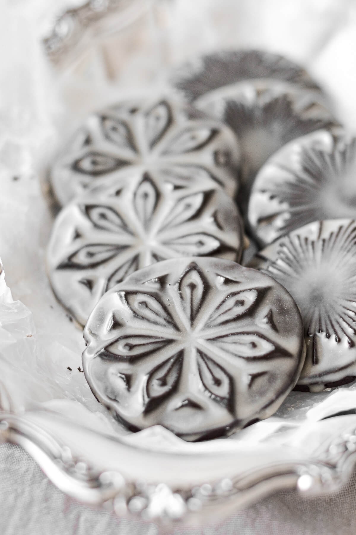 Stamped Chocolate Shortbread Cookies Curly Girl Kitchen