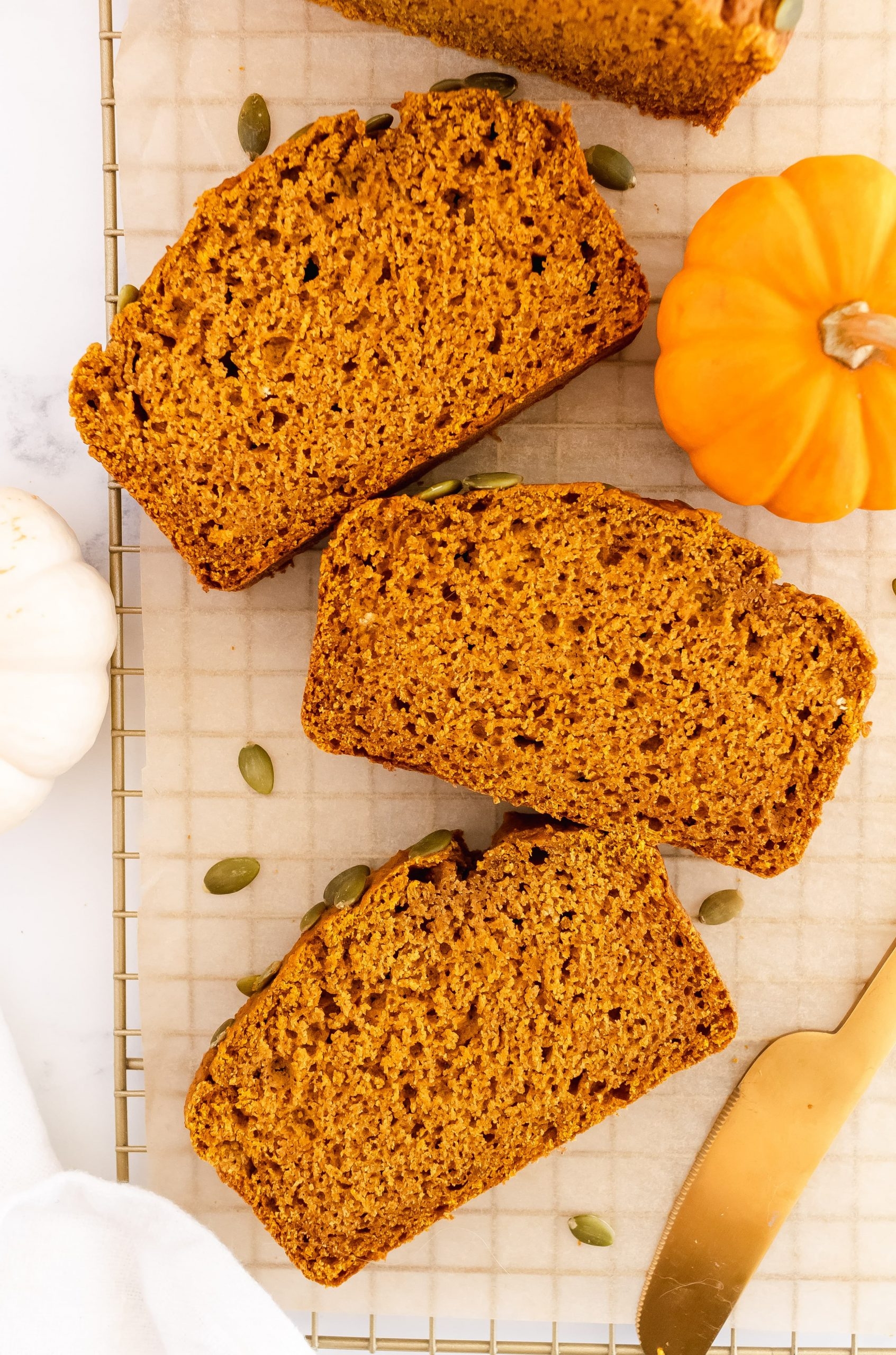 Starbucks Copycat Pumpkin Bread healthy Low Sugar 