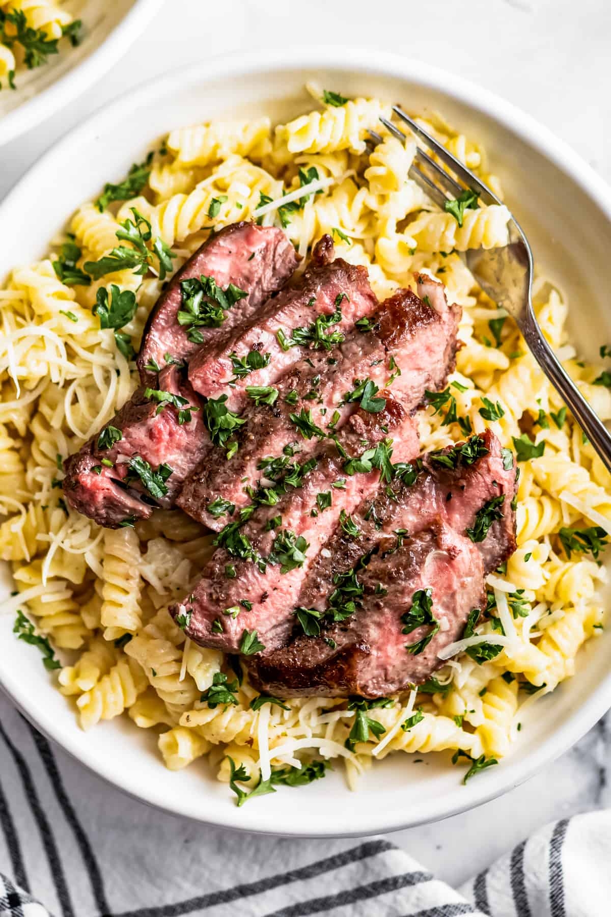 Steak Alfredo Diethood