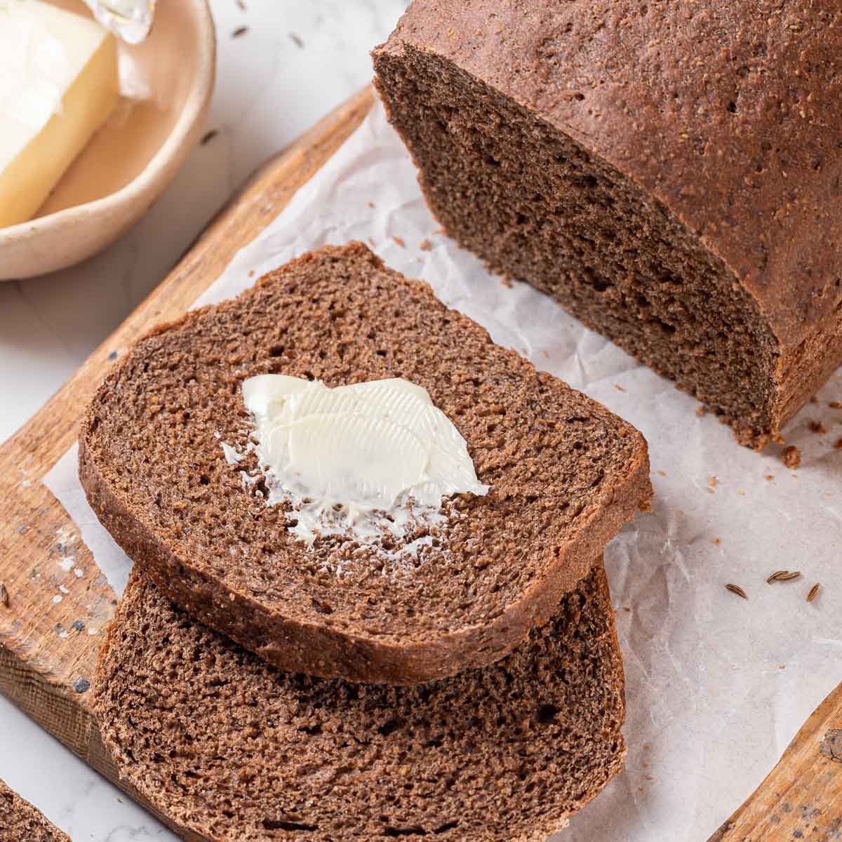 Steakhouse Style Pumpernickel Bread Girl Versus Dough