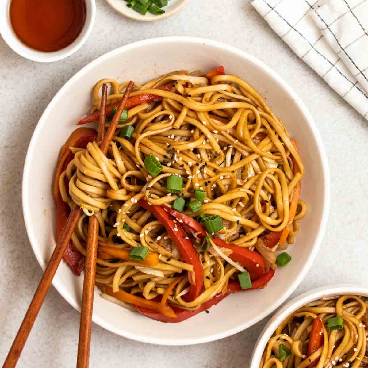 Stir fry Noodles With Oyster Sauce My Plantiful Cooking