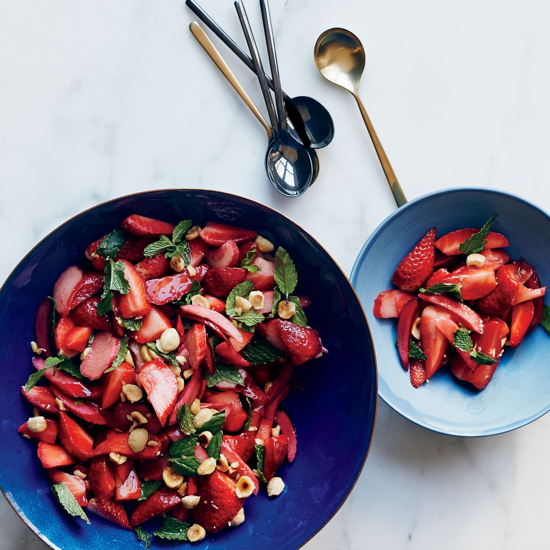Strawberry Rhubarb Salad With Mint And Hazelnuts Recipe Epicurious Strawberry Rhubarb Salad With Mint And Hazelnuts Recipe Epicurious