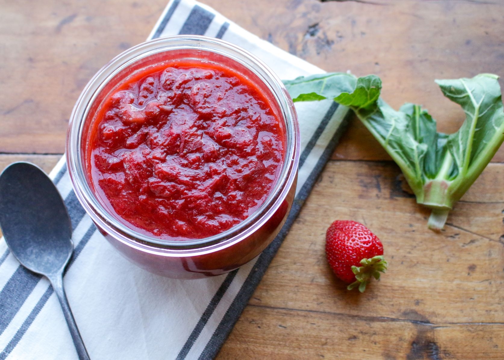 Strawberry Rhubarb Sauce Sharon Palmer The Plant Powered Dietitian