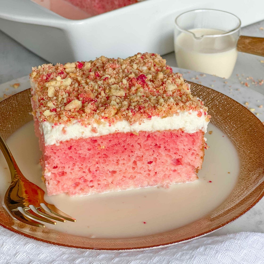 Strawberry Tres Leches Cake Recipe Samsung Food App