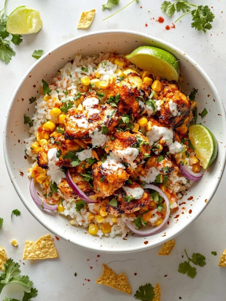 Street Corn Chicken Rice Bowl Cocina Republic