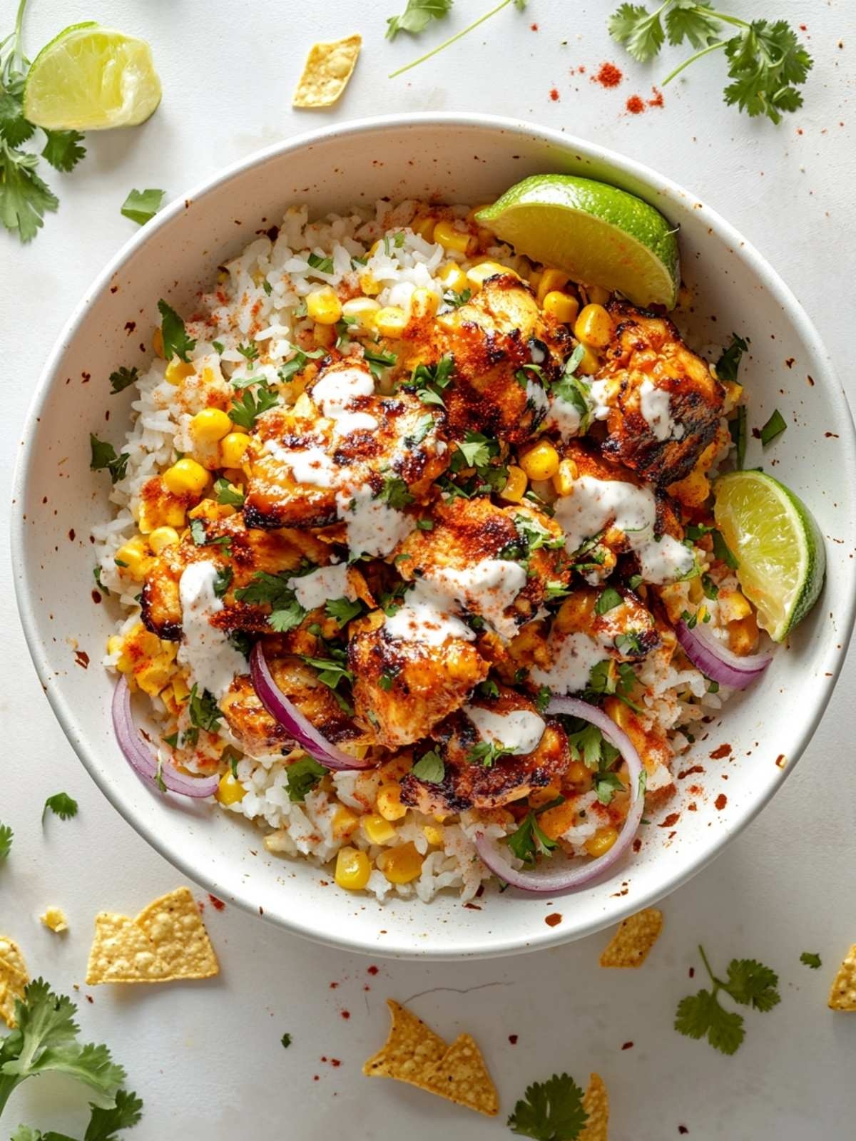Street Corn Chicken Rice Bowl Cocina Republic