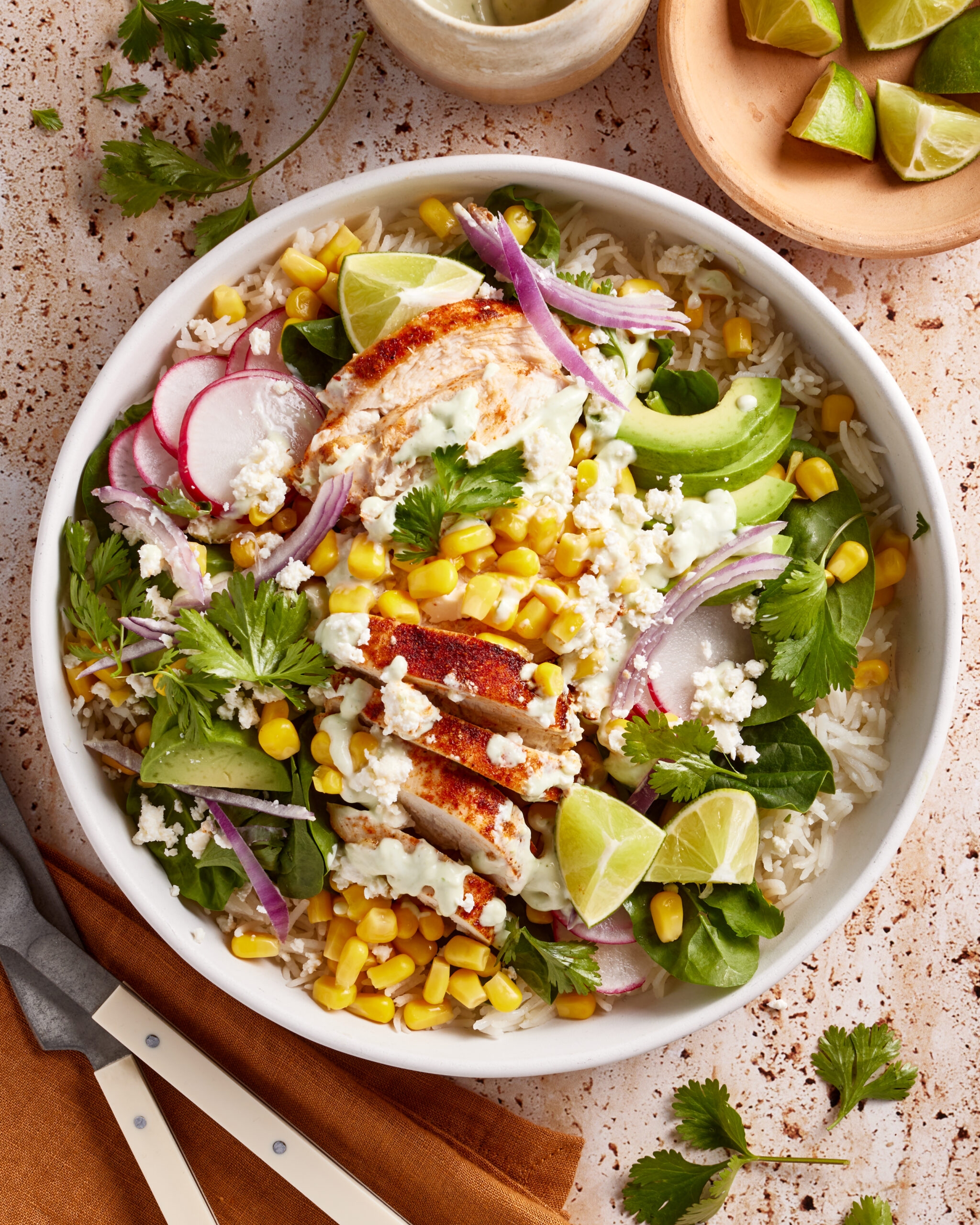 street corn chicken rice bowl recipe