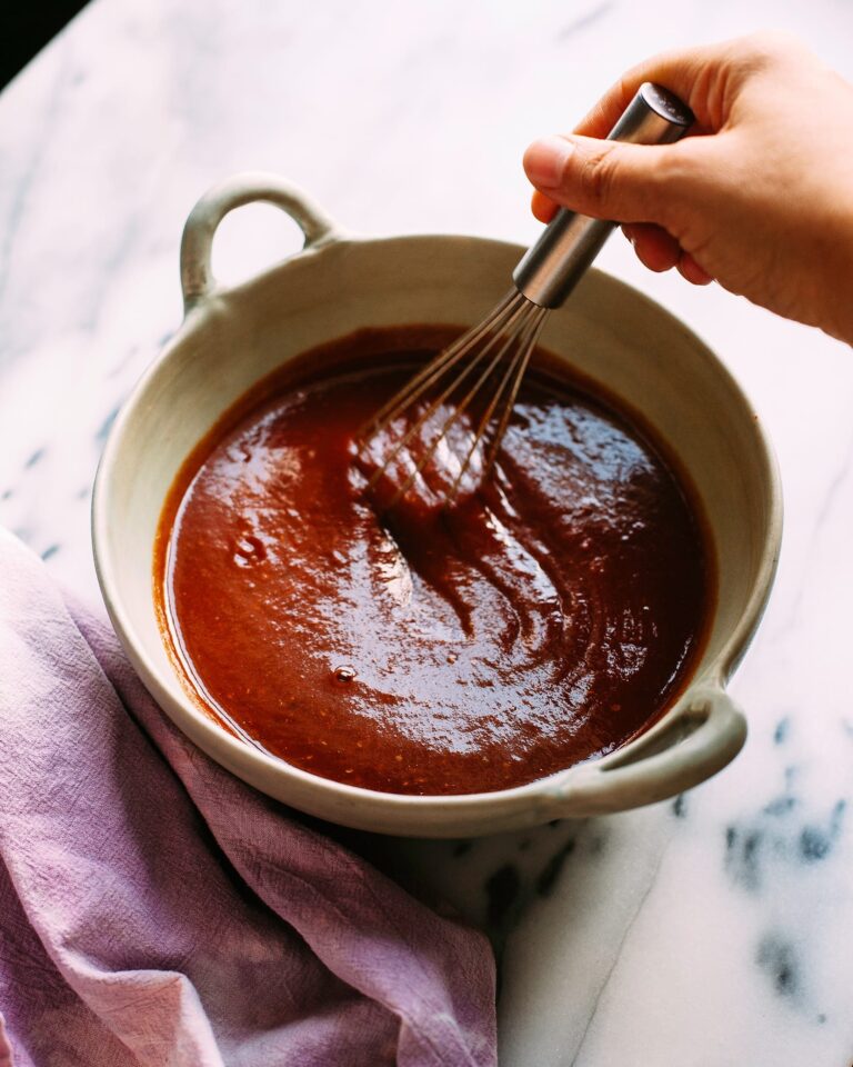 Super Simple Maple BBQ Sauce vegan Recipe The First Mess