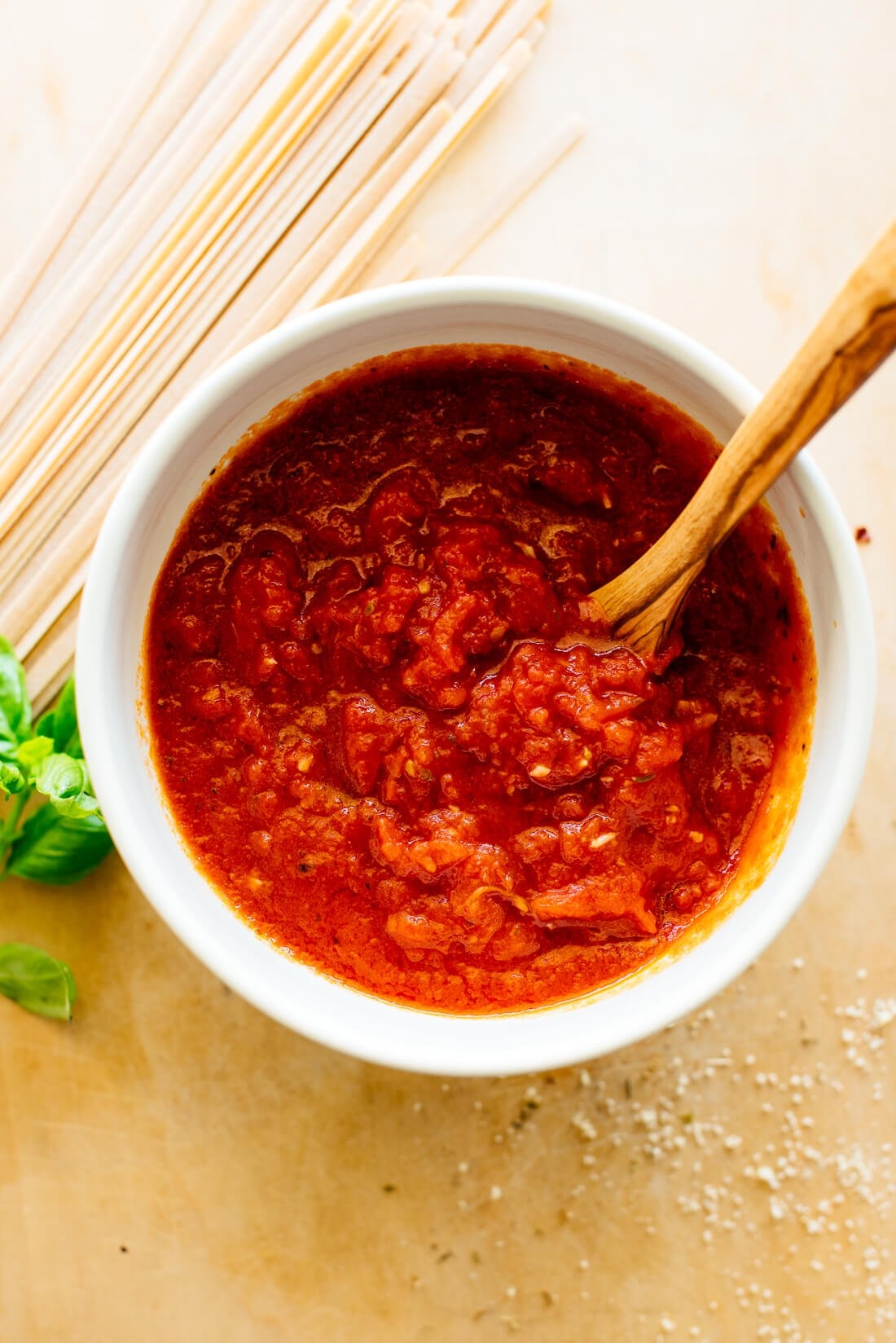 Super Simple Marinara Sauce Recipe Cookie And Kate