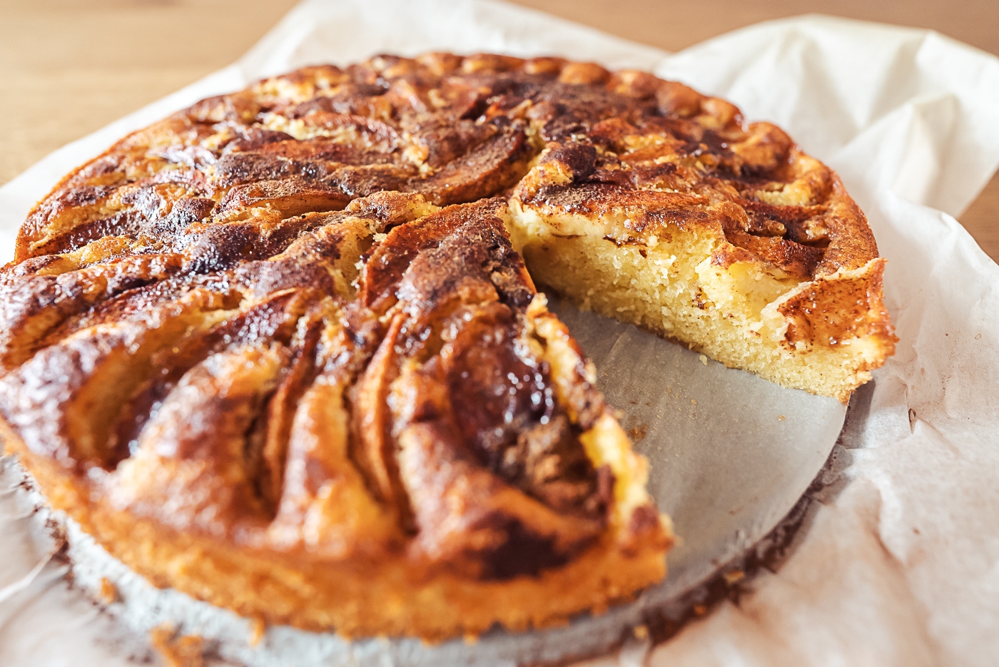 Swedish Apple Cake ppelkaka Scandinavian Cookbook