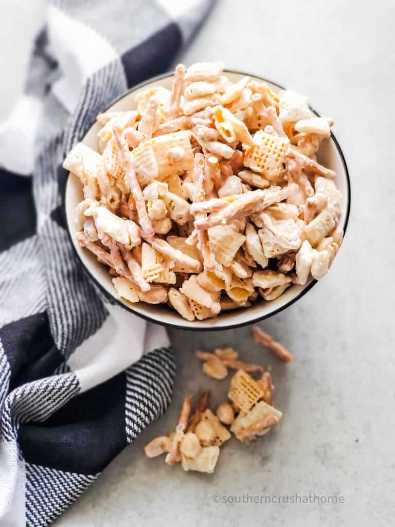 Sweet Chex Mix White Trash Recipe Southern Crush At Home