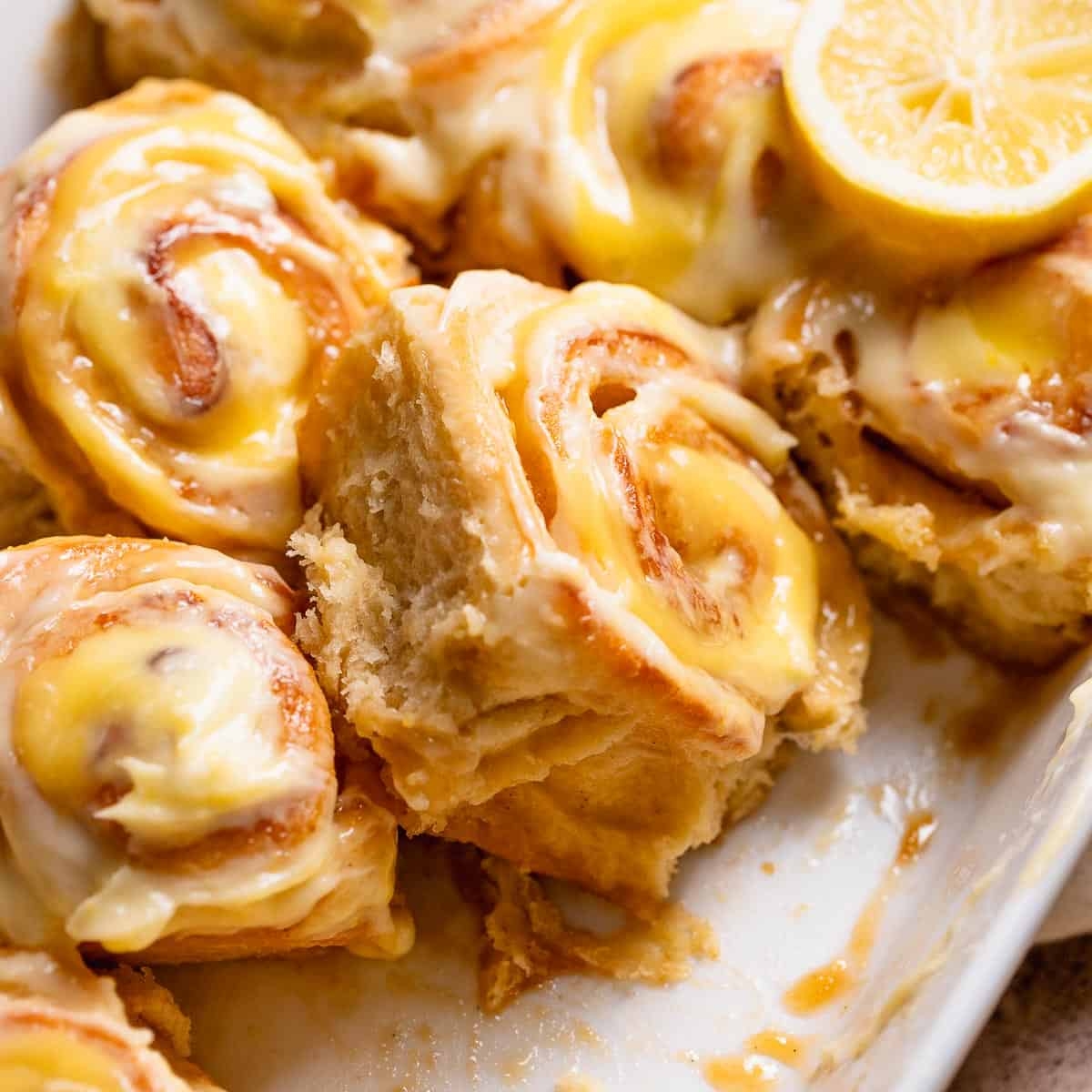 Sweet Lemon Rolls Cambrea Bakes