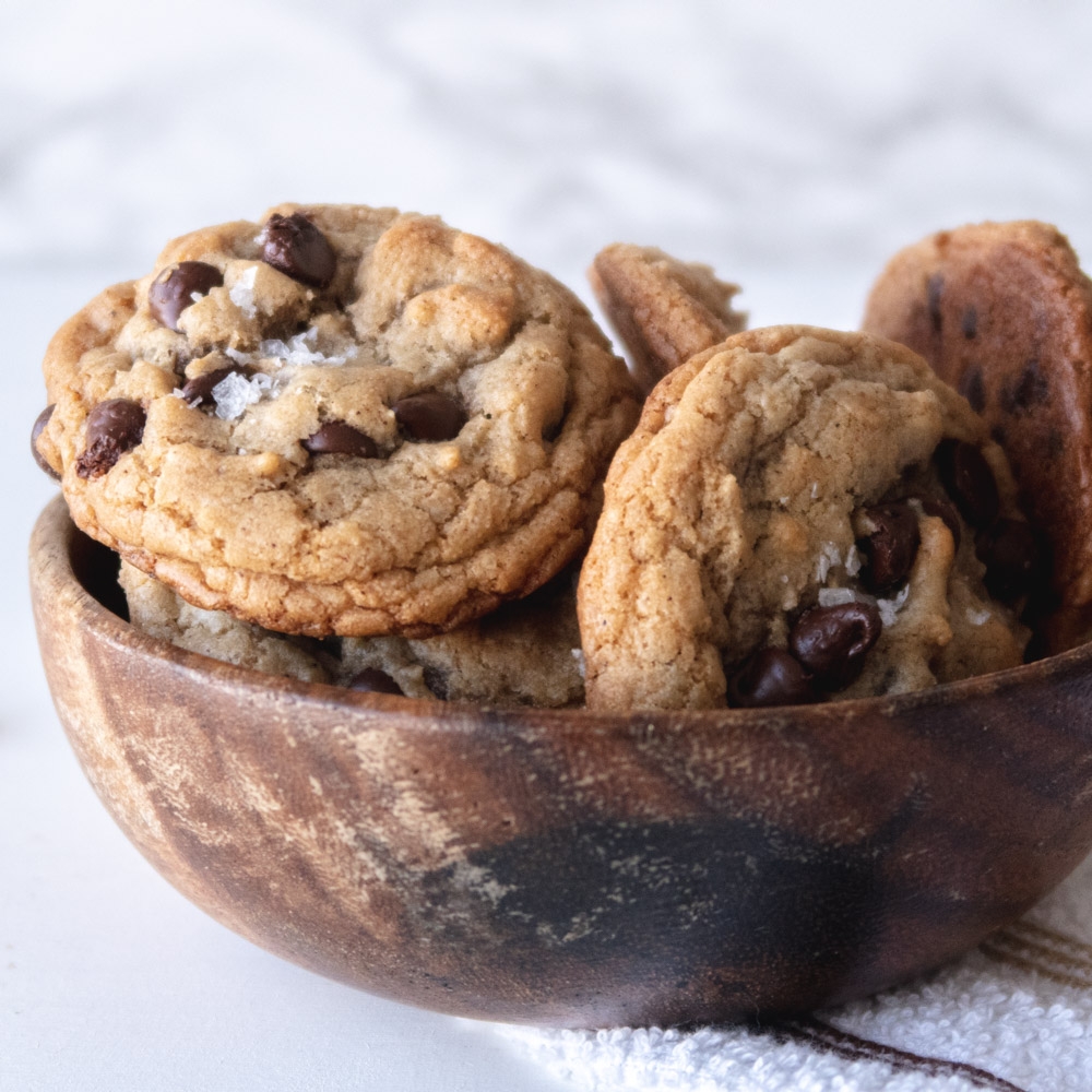 Tahini Heavy On The Chocolate Chips Cannabis Cookies The Loud Bowl