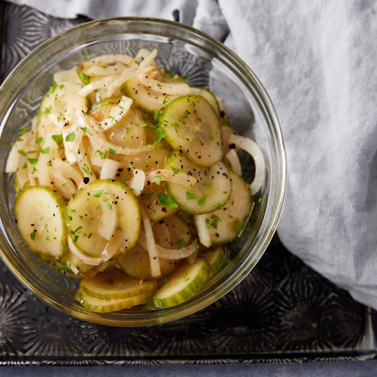 Tangy Cucumber Salad With Apple Cider Vinegar Butter Baggage