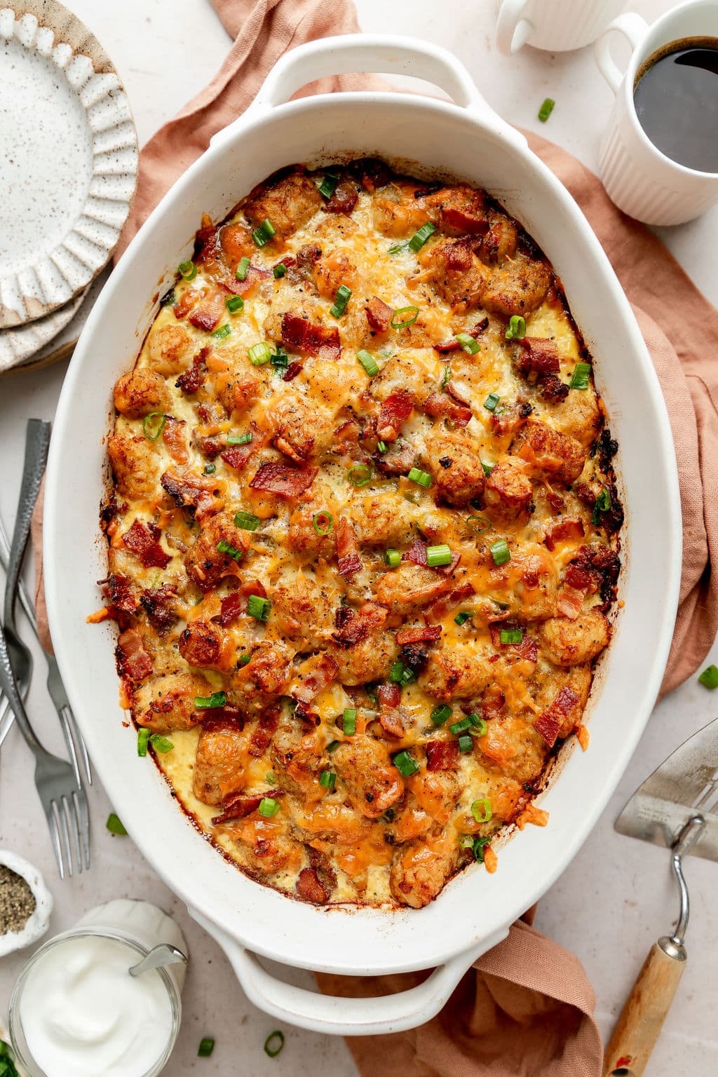 Tater Tot Breakfast Casserole Make Ahead Breakfast The Real Food Dietitians Tater Tot Breakfast Casserole Make Ahead Breakfast The Real Food Dietitians