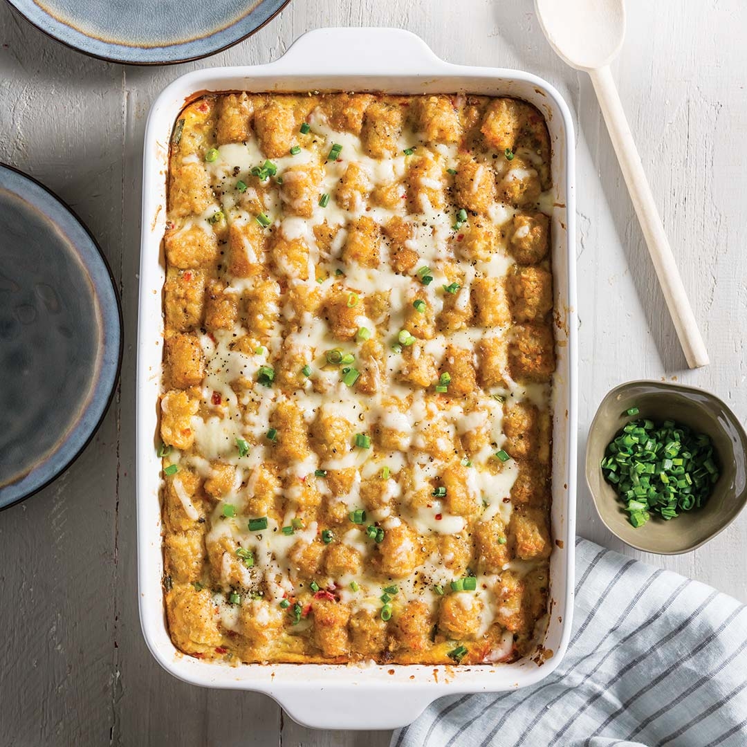 Tater Tot Breakfast Casserole Taste Of The South Tater Tot Breakfast Casserole Taste Of The South