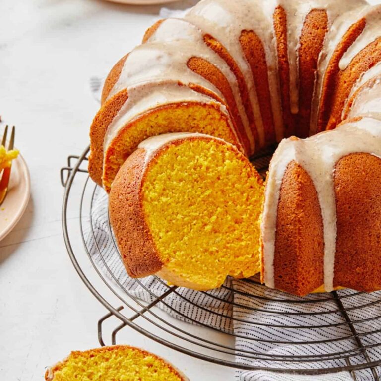 Tender Moist Pumpkin Bundt Cake With Brown Butter Glaze Grandbaby Cakes