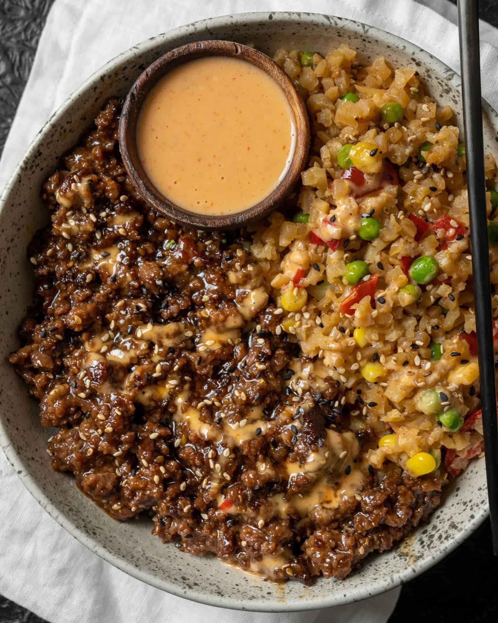 Teriyaki Ground Bison And Rice