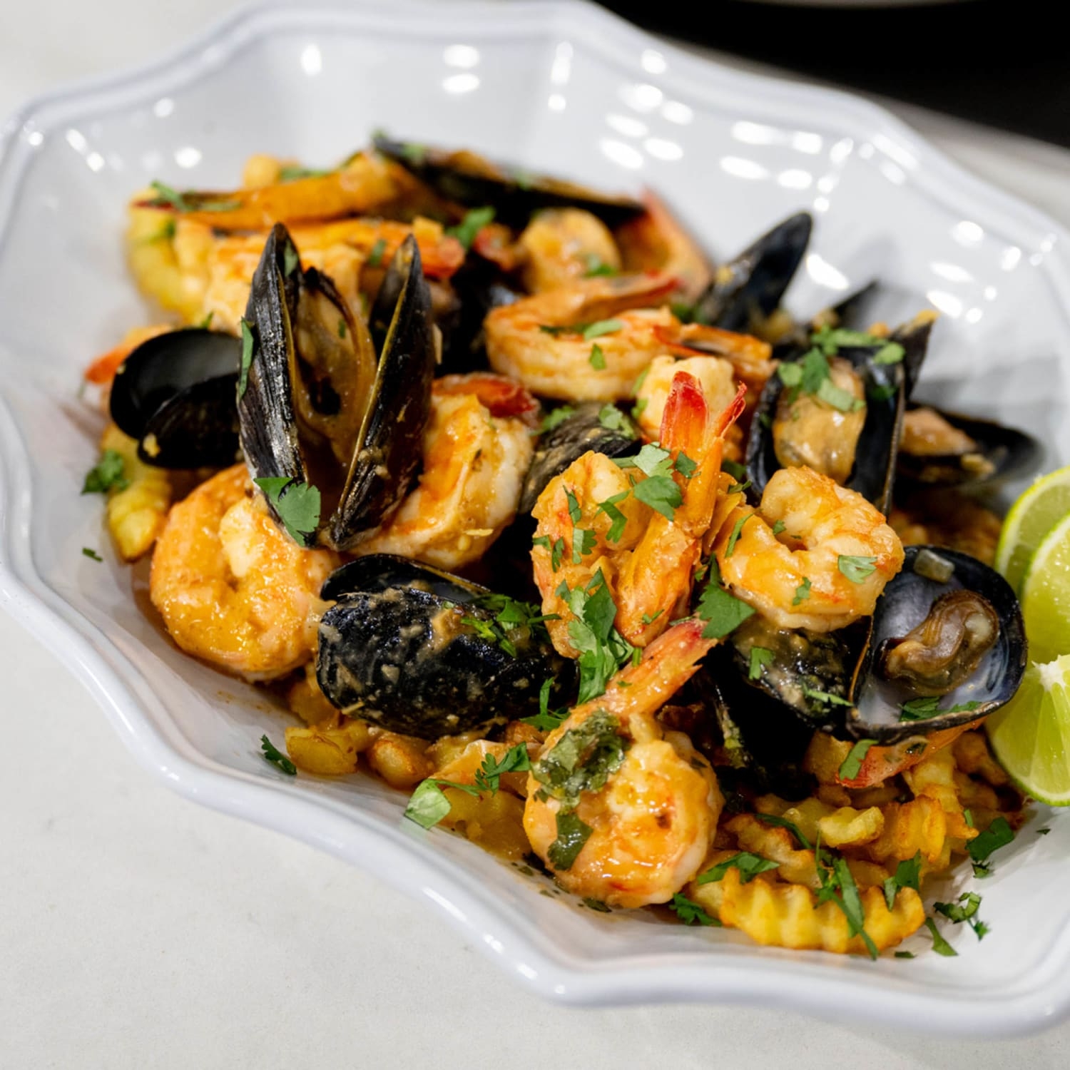 Thai Red Curry Shrimp And Mussels