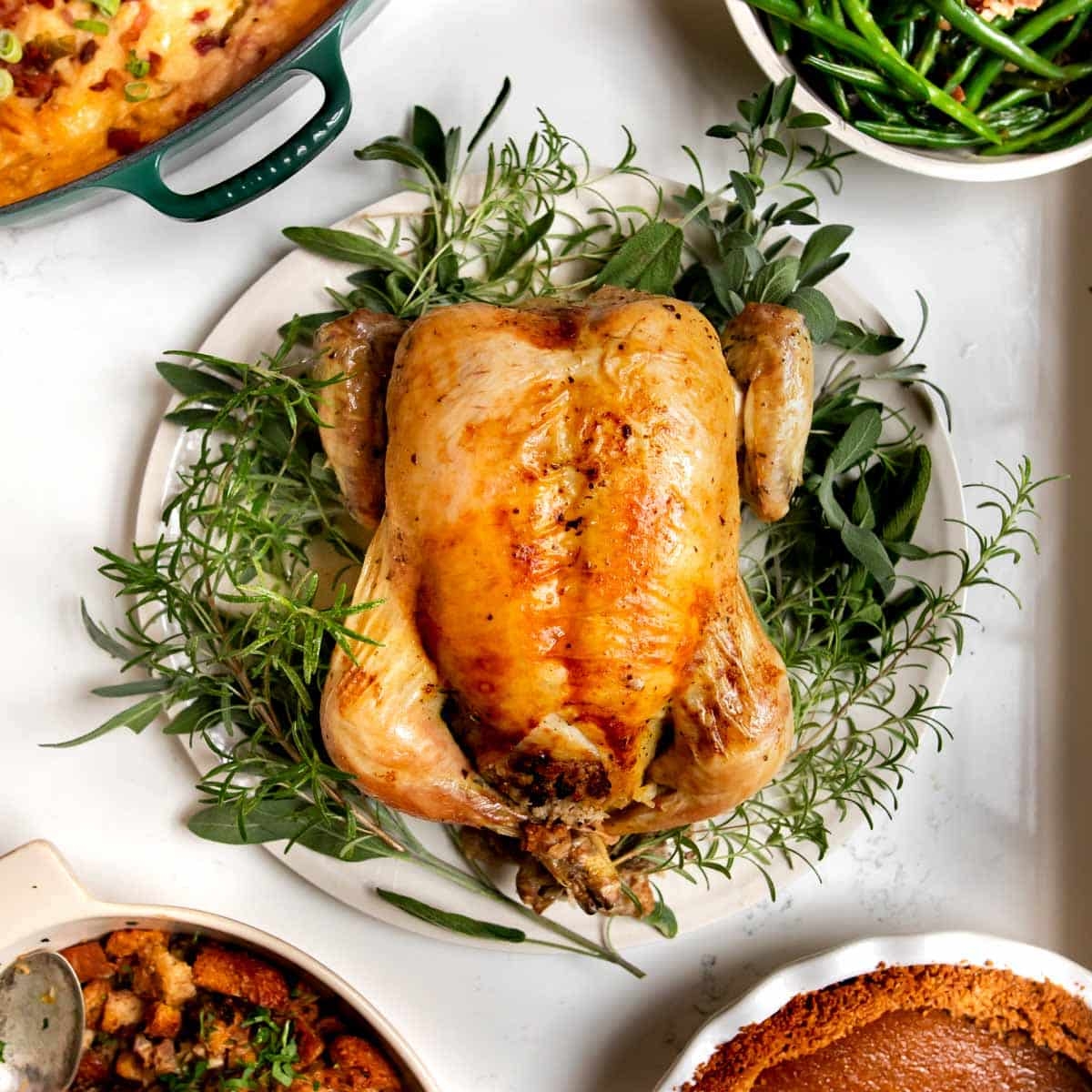 Thanksgiving Chicken With Sage And Rosemary Chef Sous Chef