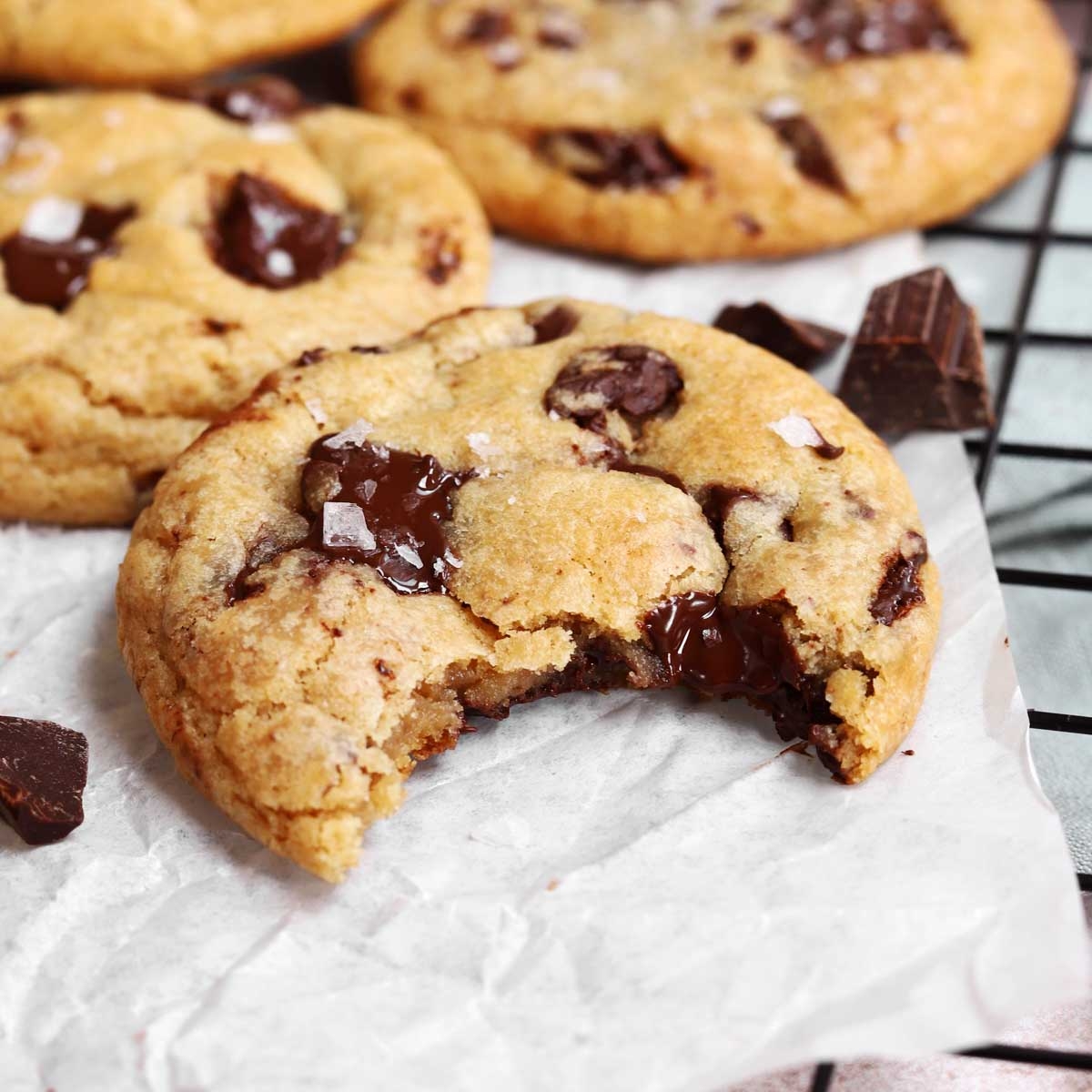 THE BEST Eggless Chocolate Chip Cookies with VIDEO Scientifically Sweet