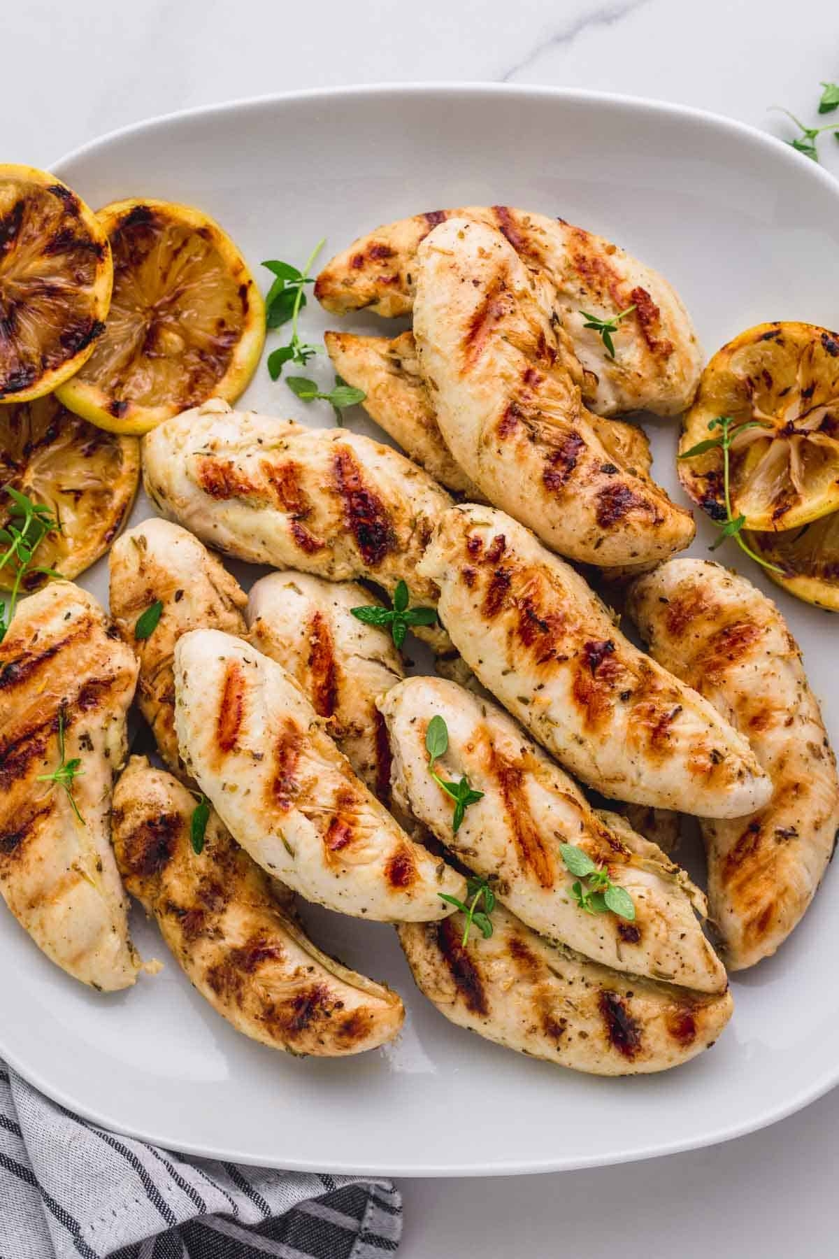 The Best Grilled Chicken Tenders Nourish Plate