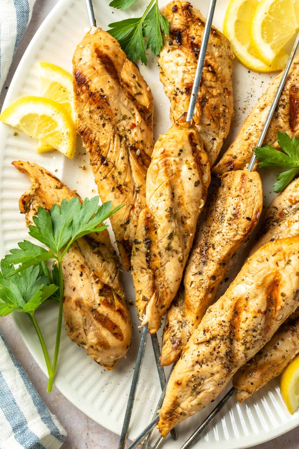 The BEST Grilled Chicken Tenders Simply Whisked