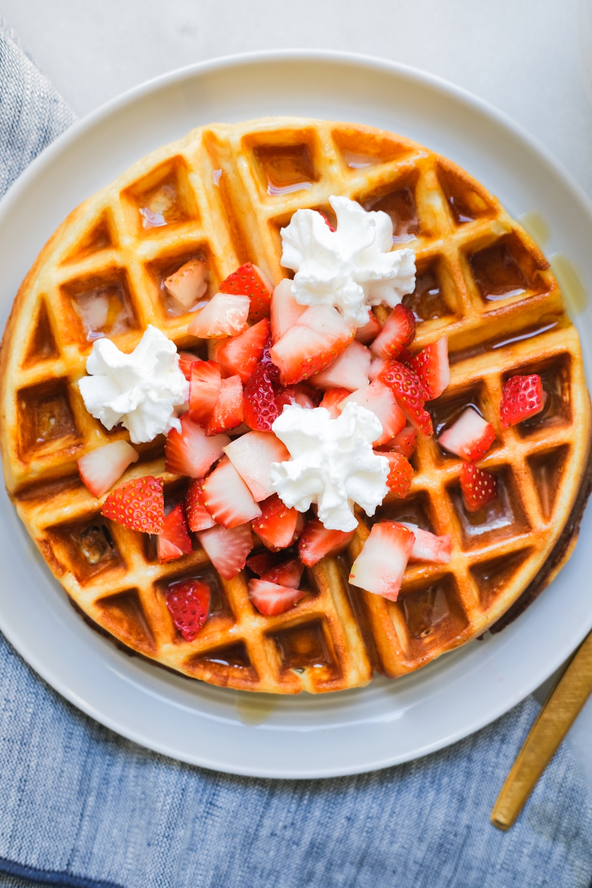 The Easiest Protein Waffle Recipe Kiersten Hickman