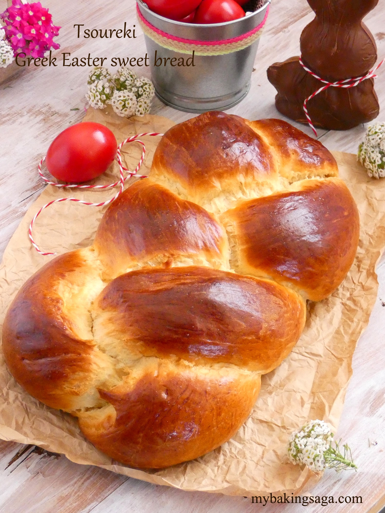 Tsoureki Greek Easter Sweet Bread My Baking Saga Tsoureki Greek Easter Sweet Bread My Baking Saga