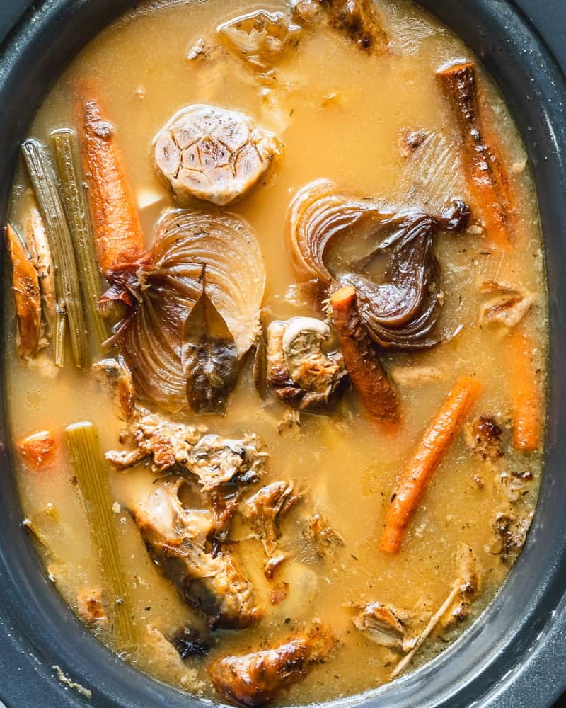 Turkey Bone Broth slow Cooker Instant Pot Or Stovetop Turkey Bone Broth slow Cooker Instant Pot Or Stovetop