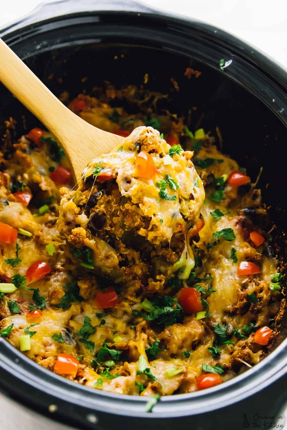 Vegan Enchilada Casserole Jessica In The Kitchen