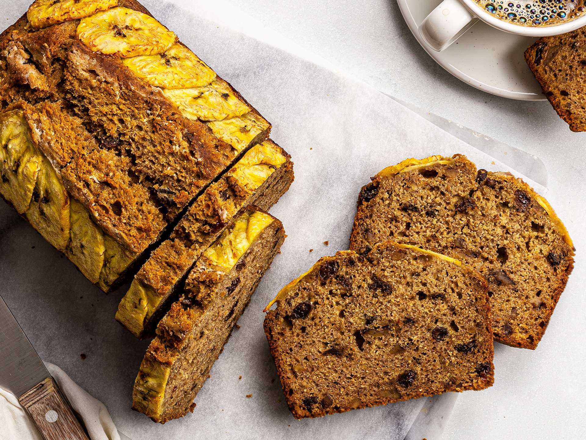 Vegan Plantain Bread With Walnuts And Raisins Foodaciously