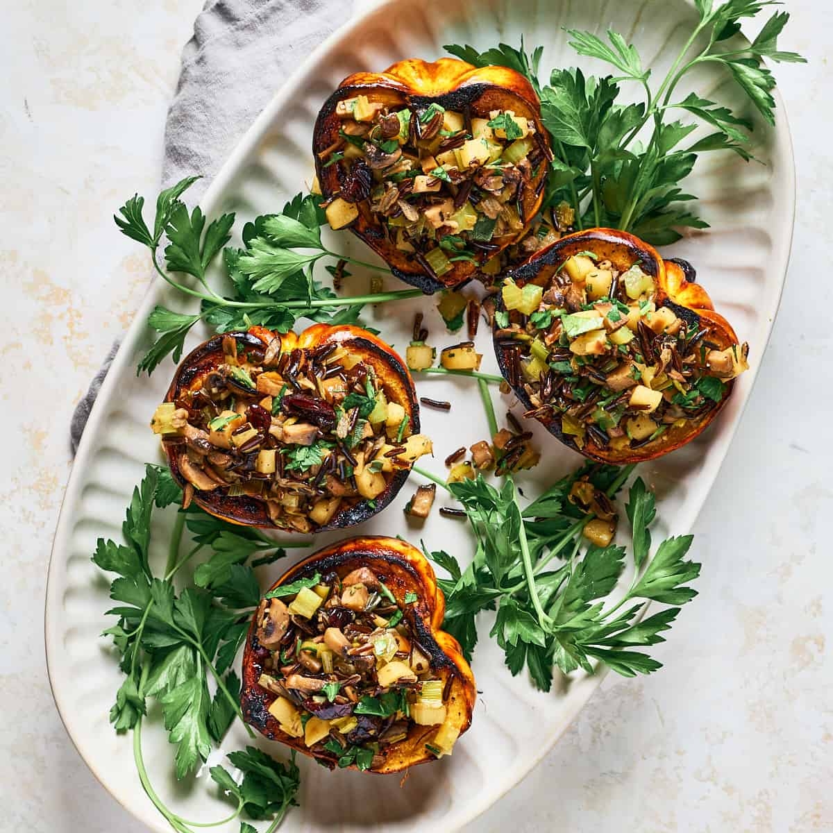 Vegan Stuffed Carnival Squash Resplendent Kitchen Vegan Stuffed Carnival Squash Resplendent Kitchen
