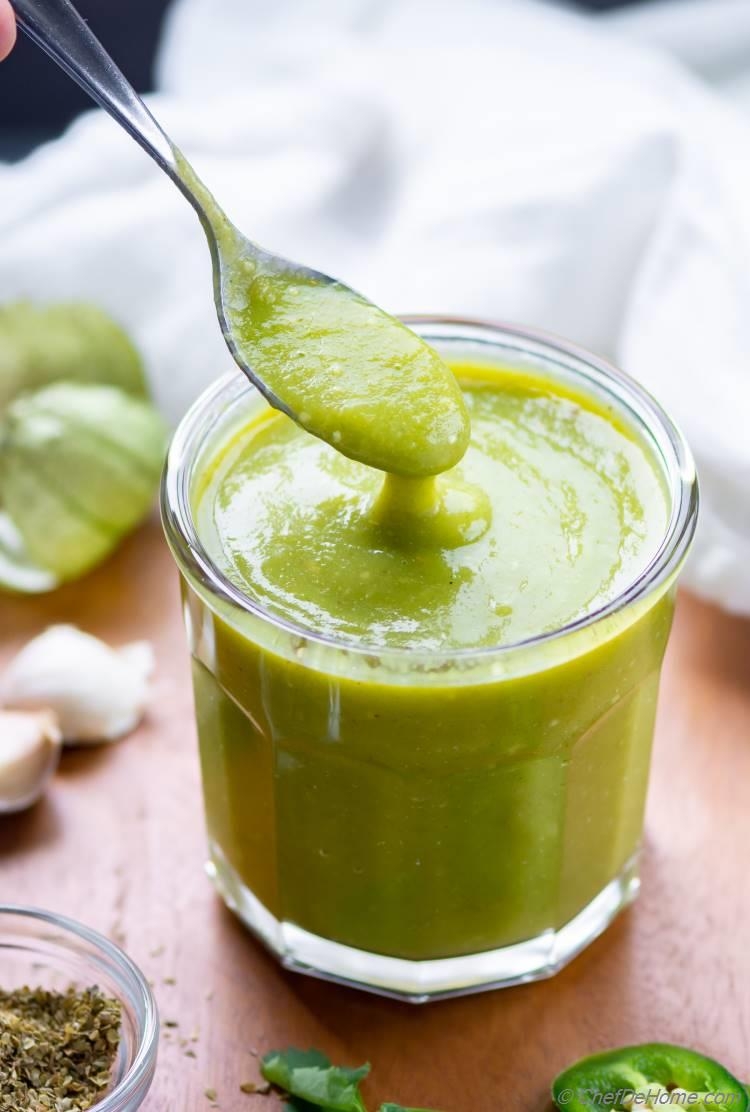 Verde Green Enchilada Sauce Recipe ChefDeHome