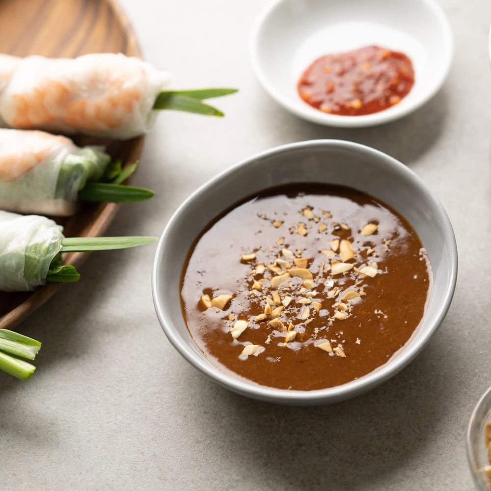 Vietnamese Peanut Sauce For Spring Rolls Hungry Huy