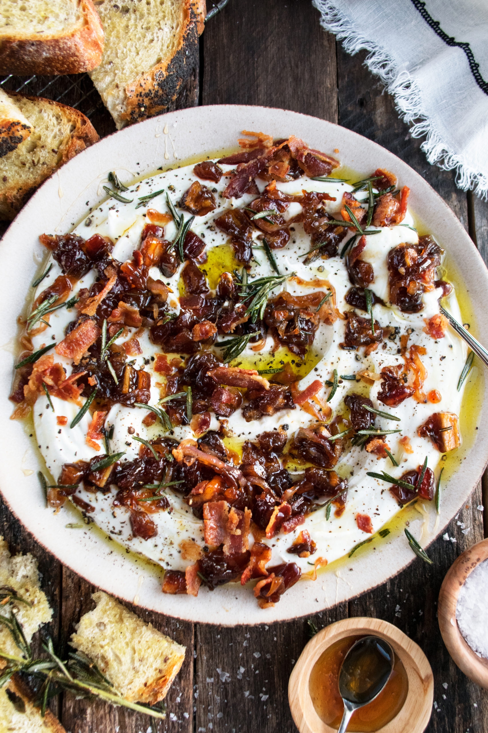 Whipped Goat Cheese With Bacon Dates The Original Dish