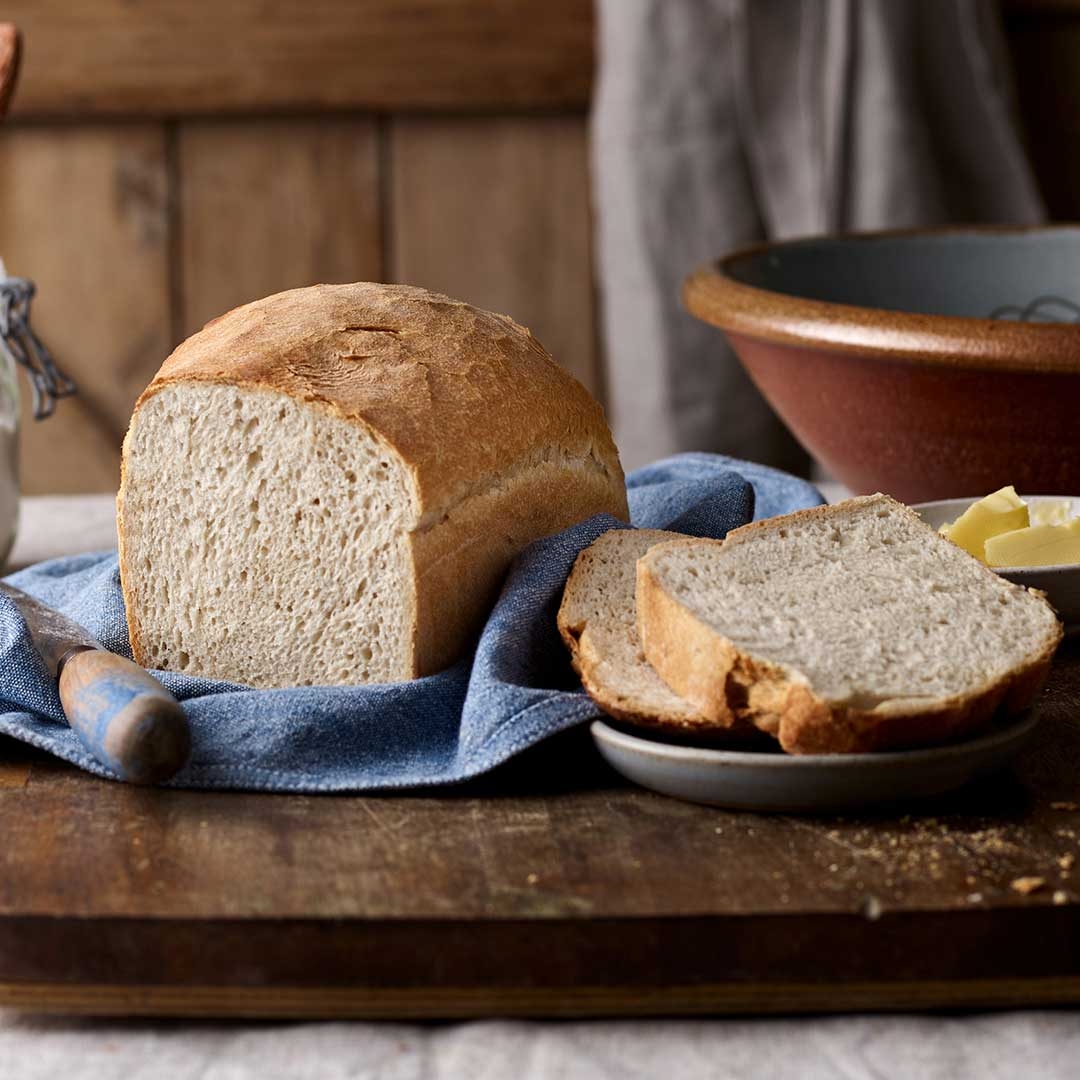 White No Knead Overnight Bread Doves Farm Organic Flours Food