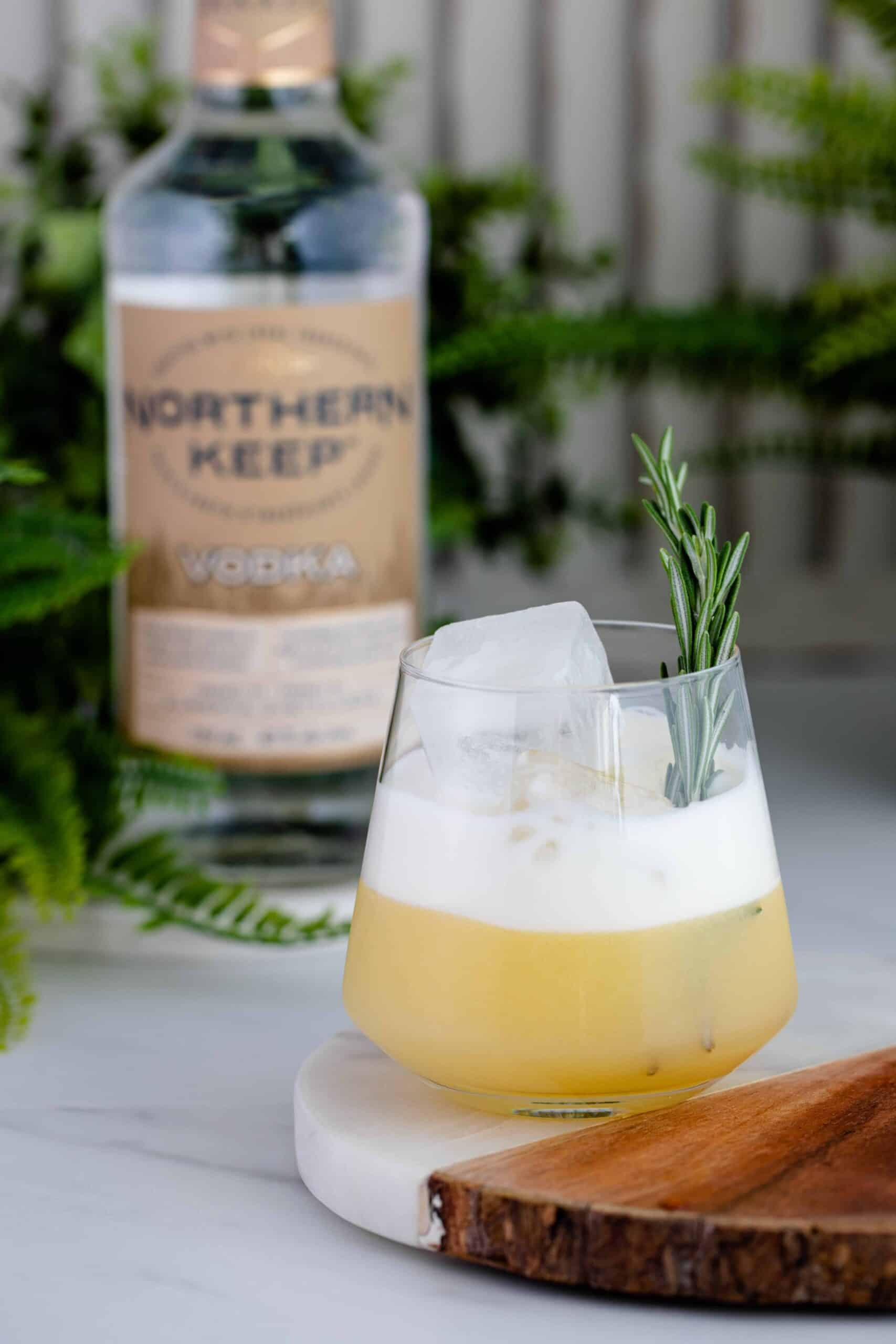 Winter Rosemary Vodka Sour Liquid Culture