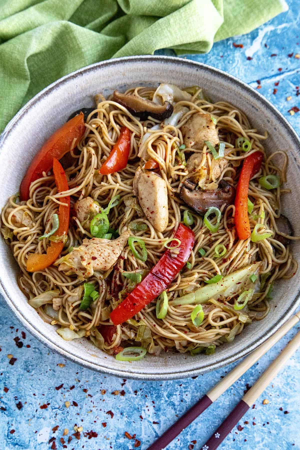Yakisoba Noodles Recipe Chili Pepper Madness